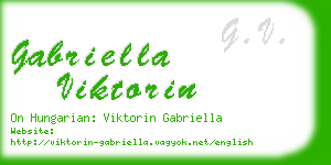 gabriella viktorin business card